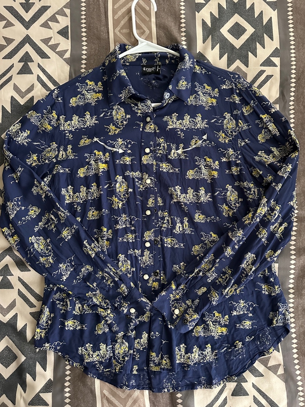 Cruel Denim Graphic Pearl Snap